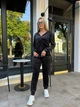 Жіночий спортивний велюровий костюм (кофта + штани) Uaclothes 46 Чорний (like26286-64891350) - изображение 2