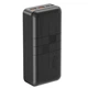 Повербанк XO PR189 (30000mAh 2USB 22.5W QC3.0, Type-C PD 20W / In: micro-USB, Type-C 18W ) с LED индикатором, Black - изображение 1