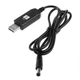 Кабель для роутера від повербанка USB 5V - DC 12V, 0.5А, 5.5х 2.1мм, підвищуючий, Black - зображення 4