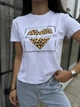 Жіноча літня футболка з принтом Uaclothes 48-50 Білий (like27209-74131371) - изображение 3