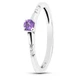 Серебряное кольцо с аметистом Бусинка К2125АМ 18.5р. - изображение 1