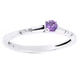 Серебряное кольцо с аметистом Бусинка К2125АМ 18.5р. - изображение 2
