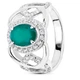 Серебряное кольцо с агатом Винтаж ПДК02АГ 18.5р. - изображение 1