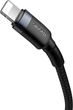 Kabel Baseus CATLKLF-G1 Lightning USB-C PD QC 18W 480Mb/s 1m Czarno-szary (6953156297449) - obraz 6