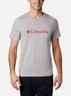 Koszulka męska bawełniana Columbia CSC Basic Logo Short Sleeve 1680053039 S Szara (193553316480) - obraz 1