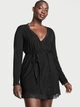 Халат Modal Lace-Trim Robe Black розмір XS - зображення 2