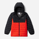 Kurtka chłopięca zimowa Columbia Powder Lite II Hooded Jacket 2090023839 104-114 cm (XXS) Czerwony/Czarny (195981516982) - obraz 1