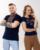 Модна чоловіча футболка з вишивкою «Оберіг з коричневим» 3XL - зображення 6
