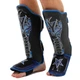 Защита голени и стопы для единоборств Yokkao 9793 размер S Black-Blue - изображение 1