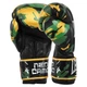 Перчатки боксерские кожаные Leone Neo Camo 1947 размер 14 унций Black-Green-Gold - изображение 5