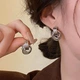 Серьги-кольца гвоздики Honey Fashion Accessories серебристый (12-195) - изображение 2