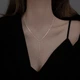 Тонке кольє-краватка «Silver Dew» з делікатними металевими кульками Honey Fashion Accessories золотистий (120198) - зображення 2
