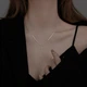 Довгий ланцюжок Honey Fashion Accessories сріблястий (12-198) - зображення 1