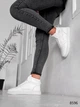 Женские кроссовки хайтопы Swin Shoes 36р(23см) белые эко-кожа (8596-36) - изображение 5