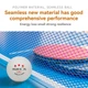 Мячи для настольного тениса Huieson G40+ 3 Stars ABS+ вага 2,85 г. проф-серия ITTF со швом для соревнований АБС-пластик белые 10 шт. - изображение 3