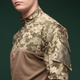 Тактична сорочка Core Ukrarmor Combat Shirt, довгий рукав, комбіновані матеріали. Піксель (мм-14) XXXL - зображення 4