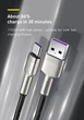 Короткий кабель Baseus USB - Type-C 25см 66W Fast Charging Cafule Metal Data Black (CAKF000001) - изображение 2