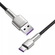 Короткий кабель Baseus USB - Type-C 25см 66W Fast Charging Cafule Metal Data Black (CAKF000001) - изображение 5