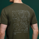 Футболка Basic Military Ukrarmor T-Shirt. Авдеевка. Топографическая карта. Олива XL - изображение 3