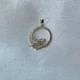 Серебряная подвеска Кулон с Белыми камнями Фея в Круге серебро 925 пробы 3491 1.90г - изображение 4