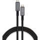 Дата кабель USB-C to USB-C 0.8m USB4 240W 40GBps 8K60Hz Nylon Vinga (VCPDCU4)[17666] - изображение 1