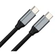 Дата кабель USB-C to USB-C 1.5m USB3.2 Gen2 100W 10GBps Nylon Vinga (VCPDCU3215)[17665] - изображение 2