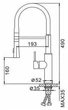 Смеситель для кухни с гибким изливом FRAP F4452-8 - изображение 9