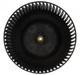 Крыльчатка для вытяжки D=150mm H=131mm d вала=6mm (против час., под гайку) GORENJE черный (565197) - изображение 4