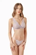 Комплект женский кружевной бюстгальтер с мягкой чашкой и стринги Felisiya Lingerie Сиреневый 2007+221-079 L - изображение 1