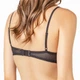 Бюстгальтер-топ жіночий з сіточки в смужку Felisiya Lingerie Чорний 2002-170п M - зображення 2