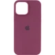 Чохол Fiji Silicone Case для Apple iPhone 14 Pro бампер накладка Soft Touch з мікрофіброю Plum - зображення 1