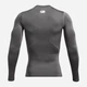 Рашгард чоловічий Under Armour Ua Hg Armour Comp Ls 1361524-025 XL Сірий (196885300677) - зображення 4