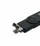 Флеш-накопитель XON FlashDrive MultiConnect 128GB (USB 2.0 + USB Type-C + MicroUSB) Черный (FX2M128PB 7645) - изображение 6