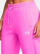 Спортивные штаны утепленные женские Under Armour Ua Armour Fleece Jogger 1386510-572 S Розовые (197777206022) - изображение 4
