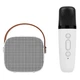 Портативная Bluetooth колонка K1 караоке + беспроводной микрофон 5W White (3_04412) - изображение 1