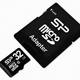 Карта памяти Micro SD Silicone 32 Gb с адаптером флеш карта микро сд класс памяти 10 с переходником для фотоаппарата телефона навигатора комплектующие для оргтехники - изображение 6