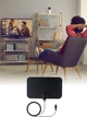 Комнатная цифровая телевизионная антенна Nik TY13-Mini HD DVB T2 портативный дизайн, Черный - изображение 2