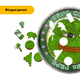 Пазл дерев'яний Пепе Pepe Coin, А4, Дерев'яна коробка 100 елементів - изображение 3