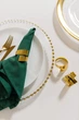 Кільце для серветок REMY-DECOR золотий Завиток металеве сервірувальне кільце для ресторанів кафе та дому - зображення 3
