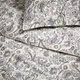 Комплект постельного белья пододеяльник и наволочка IKEA RODGERSIA 105.794.01 серый/белый, 150х200/50х60 см - изображение 3