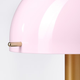 Настольная светодиодная лампа на батарейках IKEA Nödmast 505.759.05 Cветло-розовая/Темно-серо-зеленая 26 см - изображение 3