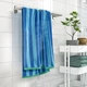 Полотенце банное IKEA SLÅNHÖSTMAL 605.760.37 голубой в полоску, 70х140 см - изображение 3