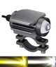 Світлодіодна двоколірна фара Moto LED Mini далекого / ближнього для мотоцикла, мопеда, скутера. Білий Жовтий (05255) - зображення 1