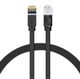 Плоский кабель Baseus High Speed ​​RJ45 для локальної мережі Ethernet Патч-корд CAT6 (1000 Мбіт/c) / для підключення Wi-Fi роутера до ноутбука / довжина 12м / (чорний) - зображення 1