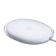 Бездротовий зарядний пристрій Baseus Jelly wireless charger 15W WXGD-02 білий - зображення 2