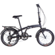 Складной Велосипед AL 20" Dorozhnik ONYX Vbr трещотка рама-12,5" Черный (м) с багажником зад AI, с крылом St 2024 - изображение 1