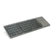 Клавіатура бездротова B033, розкладна, 64 клавіші, Touchpad, (Eng/Pyc), 2.4G, Gray, 300x98mm, Box - зображення 1