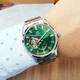 ORIENT RA-AR0008E10B - это наручные часы в зелено-серебристом цвете. - изображение 5