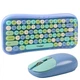 Беспроводная Bluetooth клавиатура с мышкой TWolf TF660, Blue - изображение 2