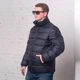 Демисезонная мужская куртка большого размера UF-Fashion АН – 28 64 темно-синий - изображение 3
